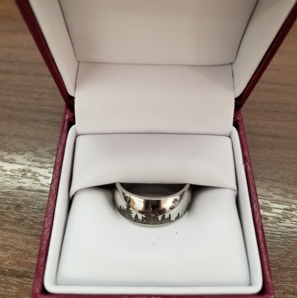 Mens Size 8 Cobalt Chrome Ring - Picture 3 of 3